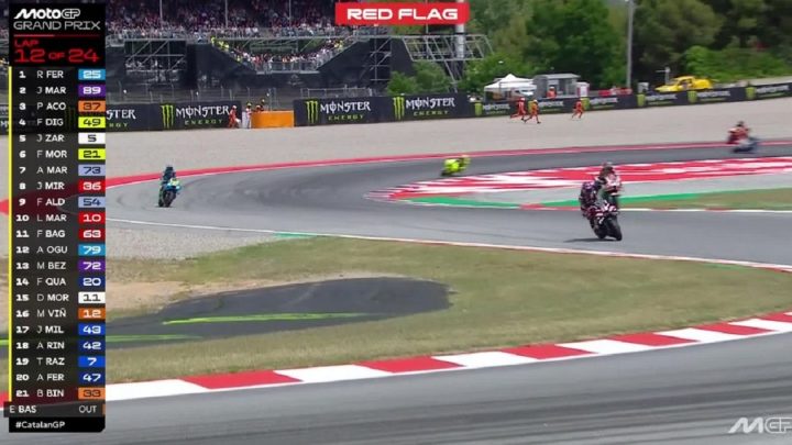 BREAKING NEWS: Alex Marquez Kecelakaan Parah Usai Tabrak Pedro Acosta – Race MotoGP Catalunya 2026 Dihentikan!