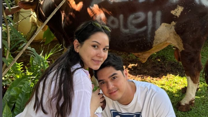 Potret Al Ghazali dan Alyssa Ajak Baby Soleil Kurban Sapi