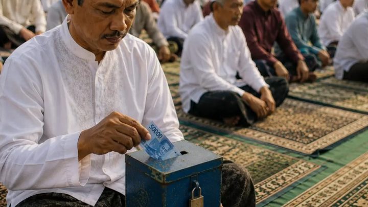 Hukum Mengedarkan Kotak Amal atau Sedekah QRIS saat Khutbah Jumat