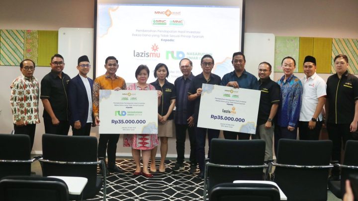 MNC Asset Management Salurkan Dana Pembersihan Reksa Dana Syariah ke Lazismu dan Nasaruddin Umar Office