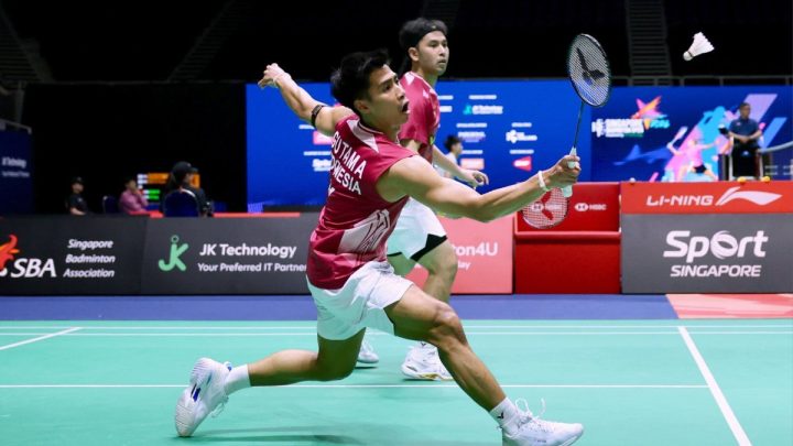 Permainan Agresif Jadi Kunci Sabar/Reza Melaju ke 16 Besar Singapore Open 2026