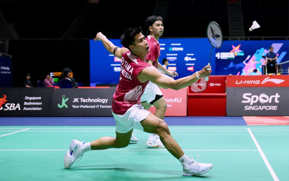 Permainan Agresif Jadi Kunci Sabar/Reza Melaju ke 16 Besar Singapore Open 2026
