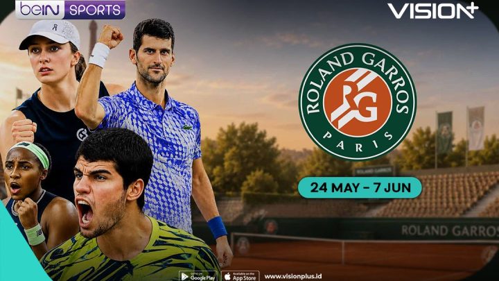 Facing Challenges: Jadwal Roland Garros 2026 di VISION+, Saksikan Keseruan Grand Slam Prancis