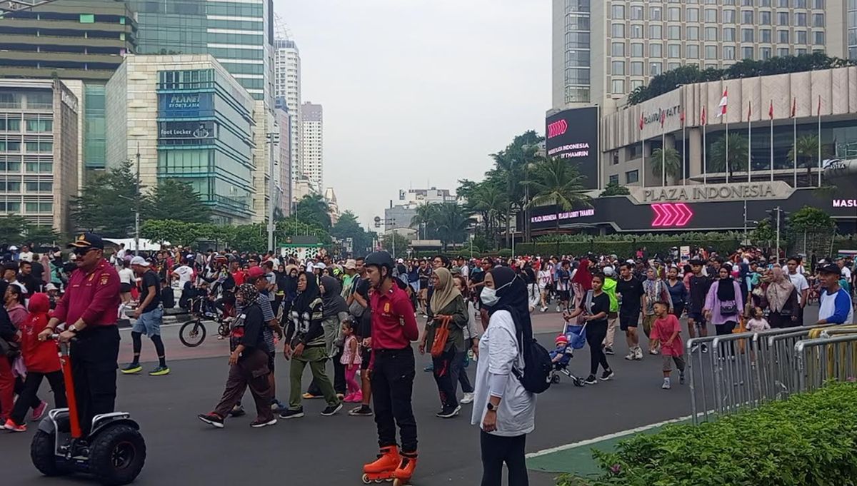 Tak Ada CFD di Rasuna Said – Warga Padati Sudirman-Thamrin Jakpus