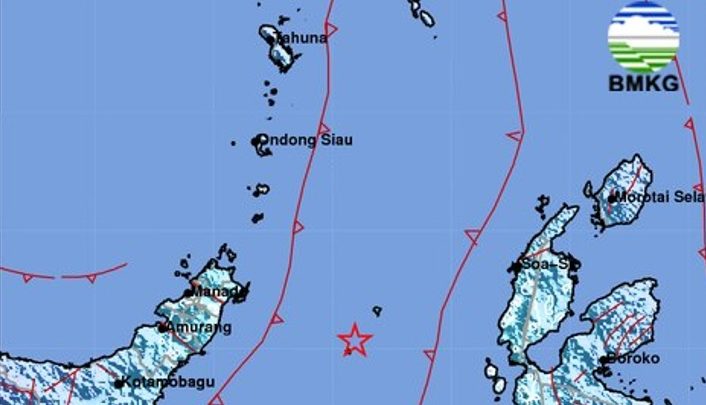Gempa Besar M5,7 Guncang Bitung Sulut – Tidak Berpotensi Tsunami