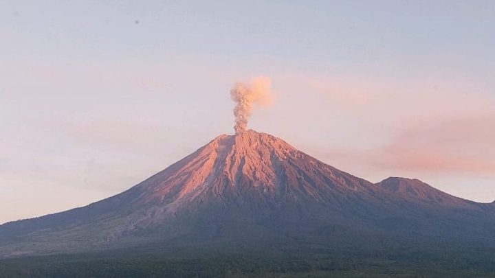 Key Issue: Gunung Semeru Erupsi, Tinggi Kolom Abu Capai 1.200 Meter di Atas Puncak