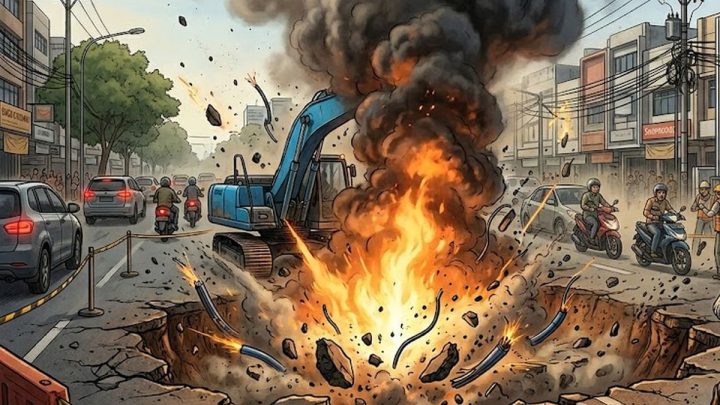 Ledakan Galian di Fatmawati Diduga Akibat Kabel Listrik Bertegangan Tinggi