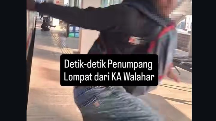 Solving Problems: Viral! Penumpang Nekat Lompat dari Kereta Api Sebelum Rangkaian Berhenti, Ada yang Terjatuh