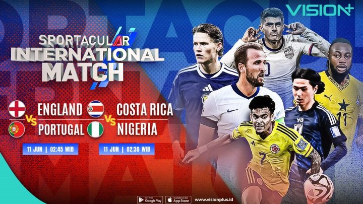 Historic Moment: Jadwal International Match, Inggris vs Kosta Rika dan Portugal vs Nigeria Live di VISION+
