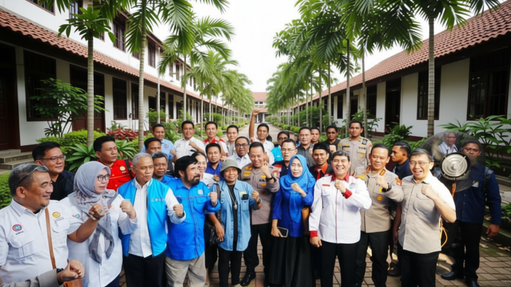Resmikan Sekretariat Bersama KBPBI, Kapolri Tegaskan Terus Perjuangkan Hak-Kesejahteraan Buruh