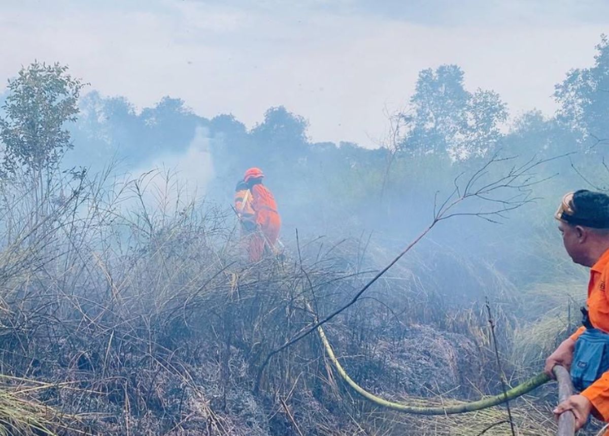 Karhutla di Kalimantan – Satu Warga Pingsan Imbas Hirup Asap