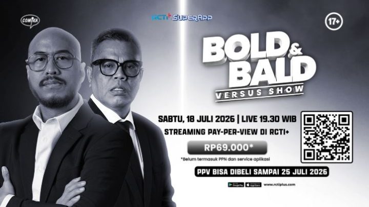 Pandji Pragiwaksono Bertemu Cing Abdel dalam Bold n Bald Versus Show Bertema Hitam Putih