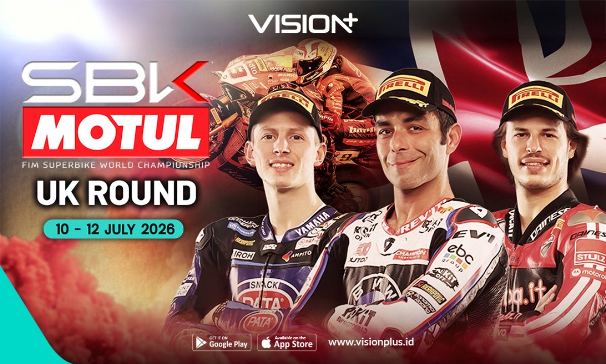 Jadwal dan Link Live Streaming WSBK Inggris 2026 di Vision+