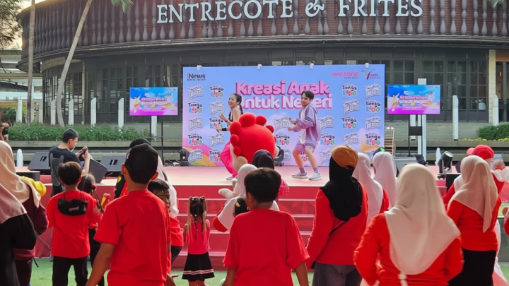 Fun Sport Ramaikan Kreasi Anak untuk Negeri, Orang Tua dan Anak Kompak Joget Bareng