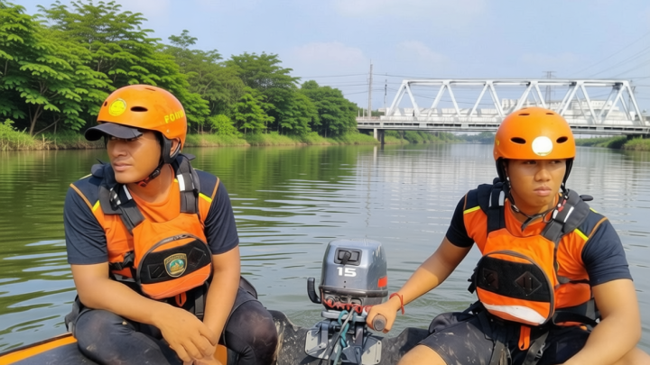 Pemuda Hanyut Setelah Nekat Lompat Demi Kunci, Kansar Jakarta Terjunkan Tim Penyelamat