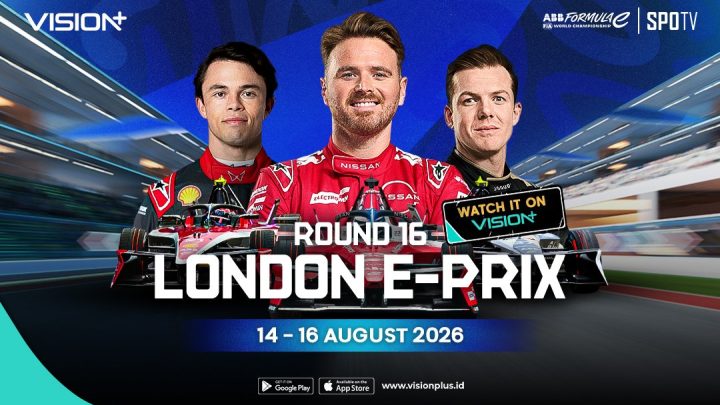 Jadwal dan Link Streaming Formula E London E-Prix 2026: Seri Penentuan Juara, Live di Vision+