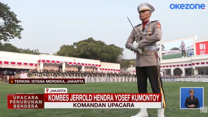Kombes Jerrold Kumontoy Jadi Komandan Upacara Penurunan Bendera HUT Ke-81 RI di Istana, Ini Profilnya